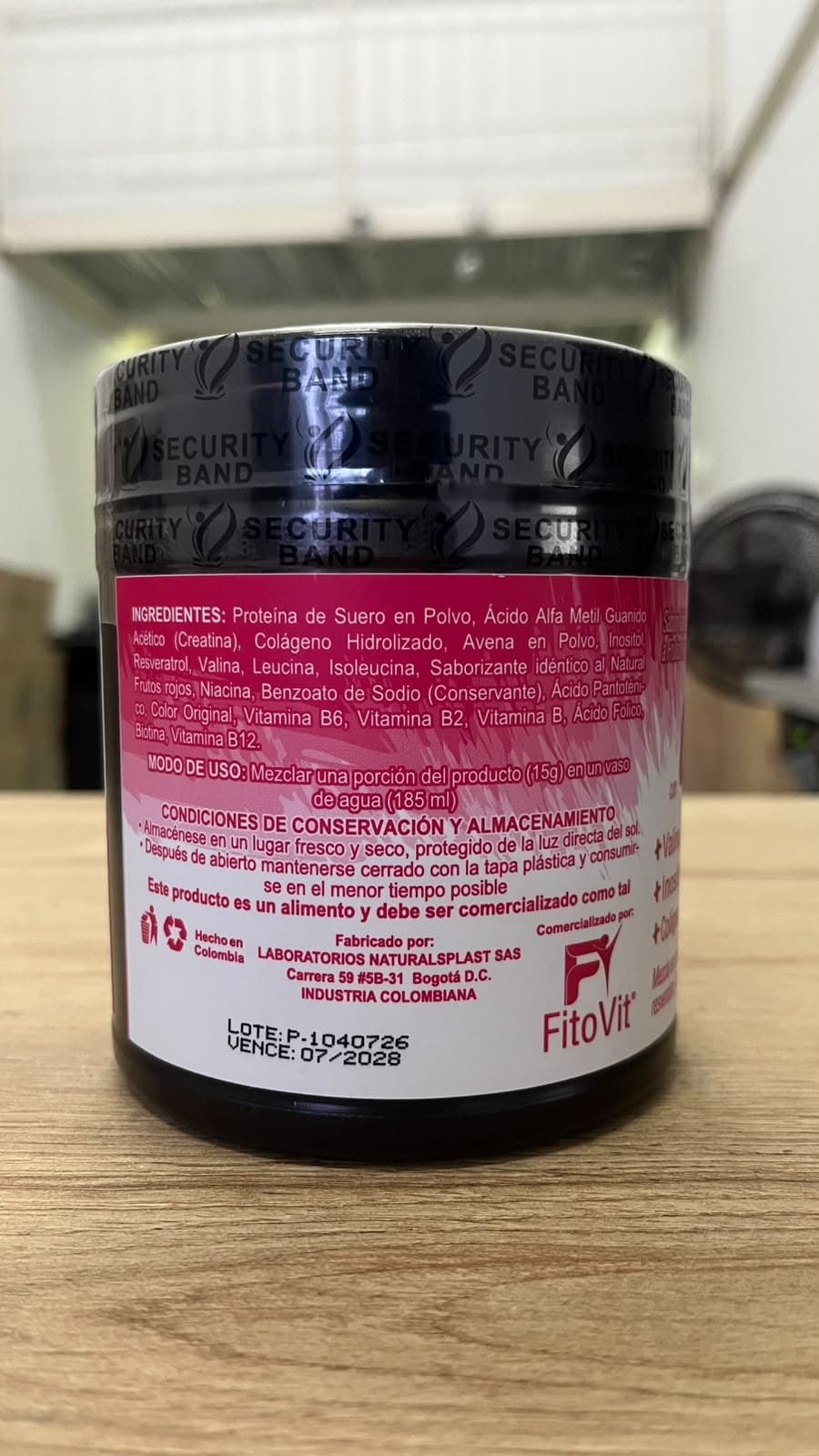 Etiqueta de ingredientes de Bhella